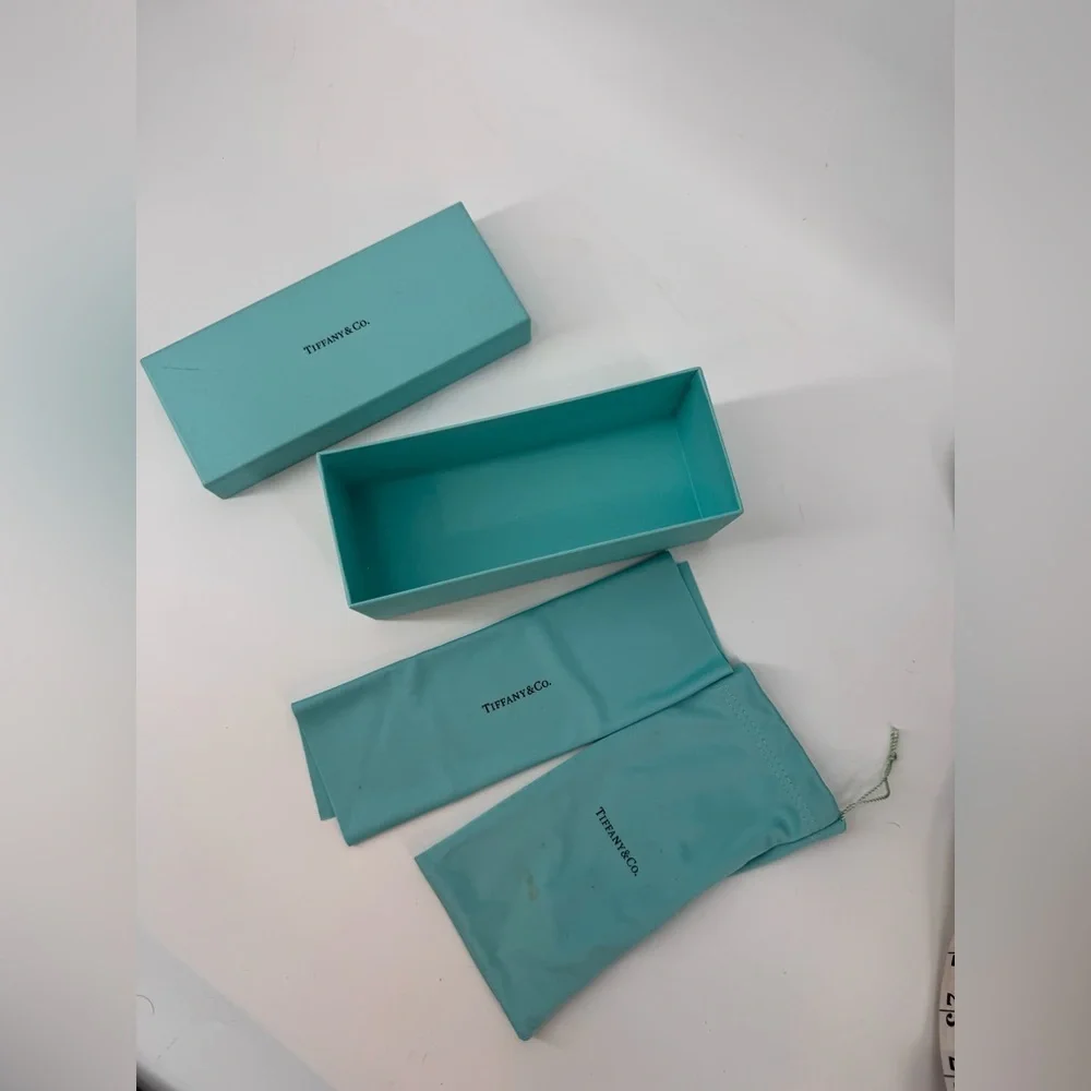 Tiffany glasses paper box and dust bag